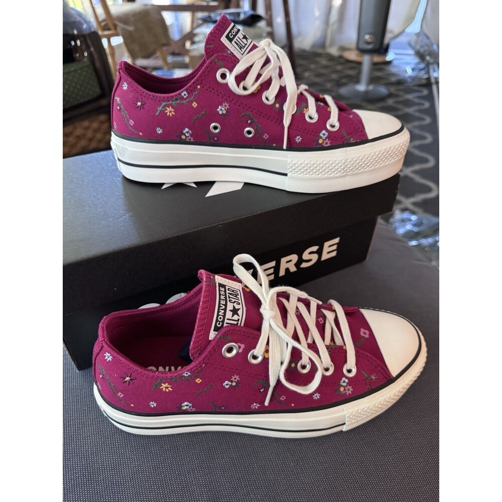 Converse CTAS Lift Ox 'Berry White' Platform Low Top / A15535C / Womens Size 7.5